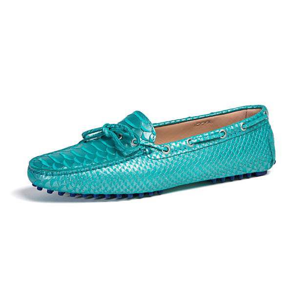 Daphne Turquoise Snake Print
