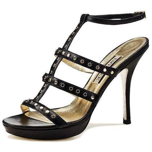 Karlotta Black Stud Platform Sandal